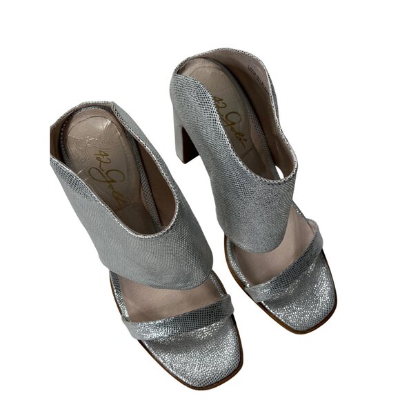 42 Gold Linx Silver Heels Size 9.5 - Picture 12 of 13